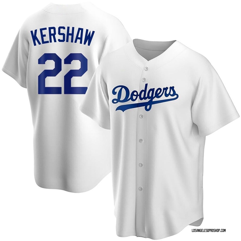 Los Angeles Dodgers Youth (8-20) Jersey #22 Clayton Kershaw Outerstuff  Replica Cool Base Grey