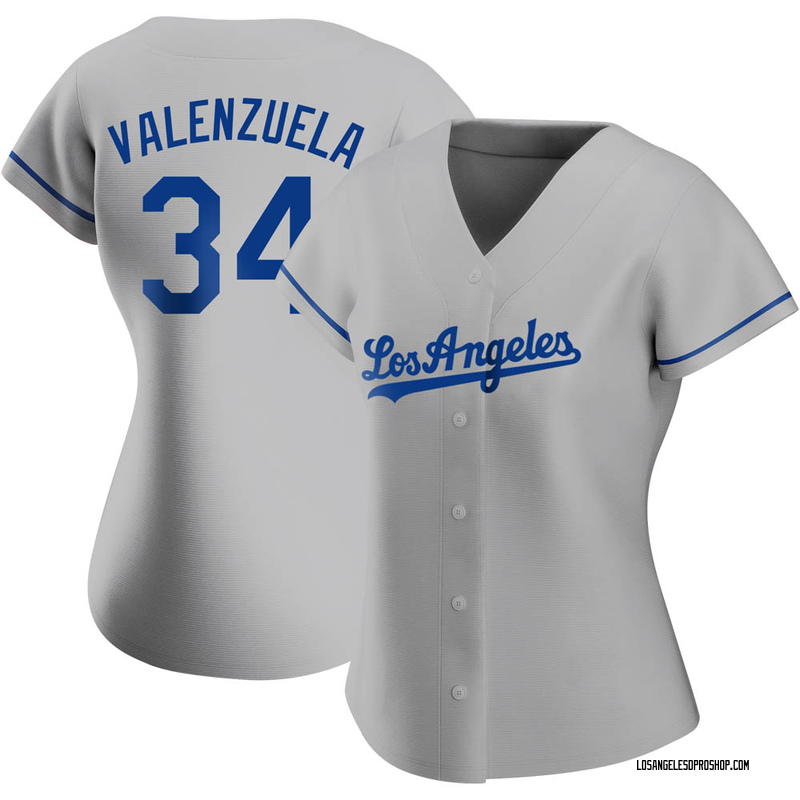 Men's Los Angeles Dodgers Fernando Valenzuela Mitchell & Ness Gray