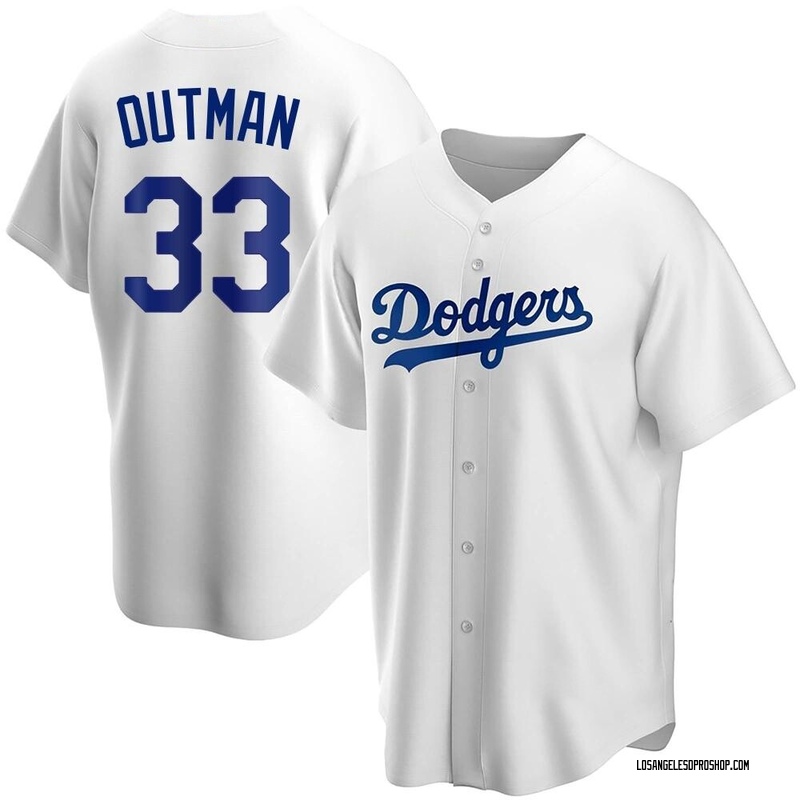 James Outman MLB Authenticated Game Used 2023 Jackie Robinson Day Los  Angeles Dodgers Jersey