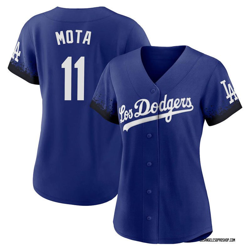 Los Angeles Dodgers Manny Mota Black Golden Replica Men's