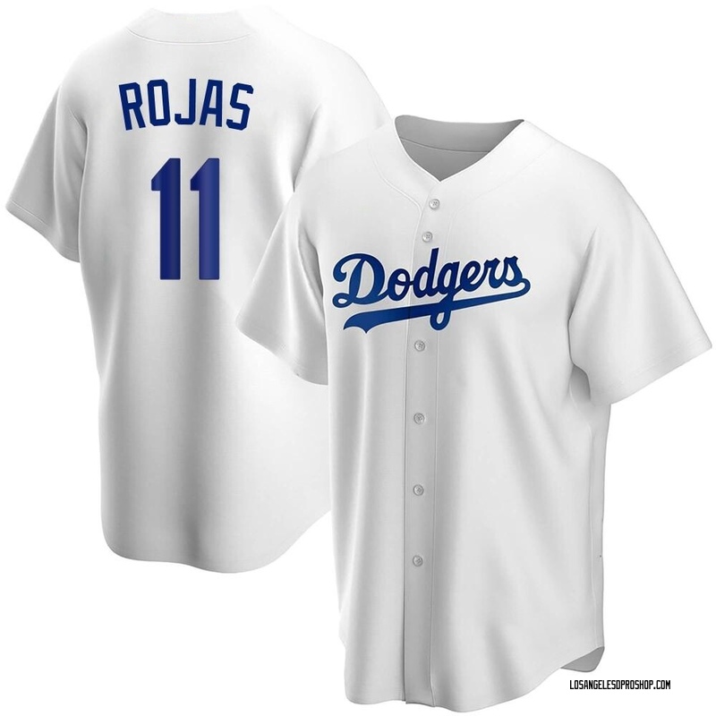 Miguel Rojas Women's Nike White Los Angeles Dodgers Home Replica Custom Jersey Size: Small