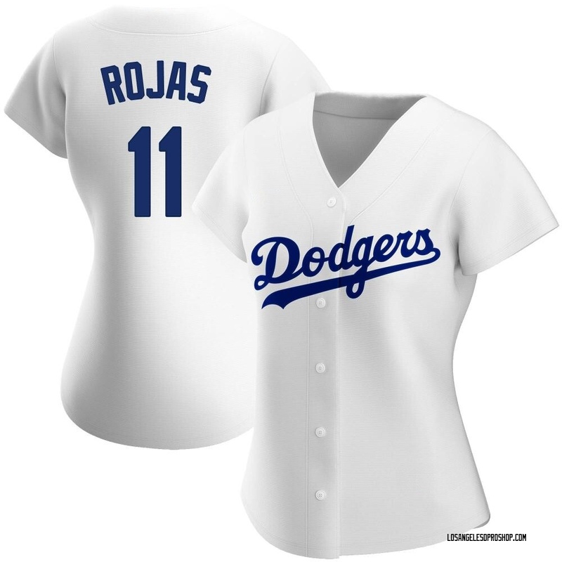 Miguel Rojas Women's Nike White Los Angeles Dodgers Home Replica Custom Jersey Size: Small