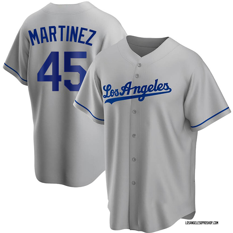 Men's Los Angeles Dodgers Majestic Gray Road Cool Base Jersey